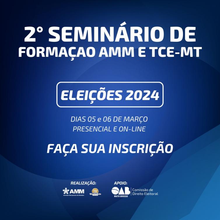 Imagens da Galeria - 2º Seminário de Formação AMM e TCE-MT