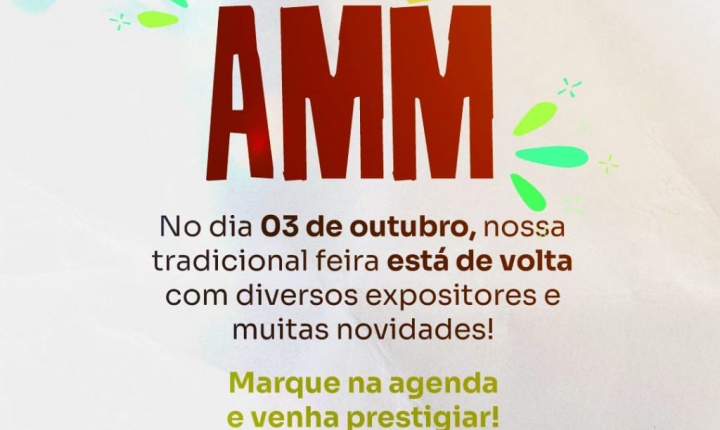 Feira da AMM retorna com variedade de produtos e 17 expositores