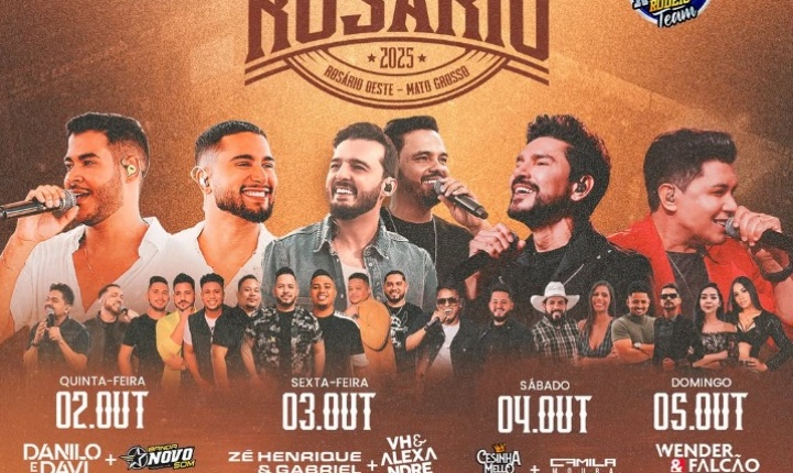 Expo Rosário promete agitar o município com atrações para todas as idades; Confira a programação